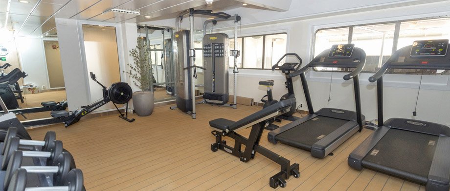 Fitnessraum an Bord der MS Spitsbergen