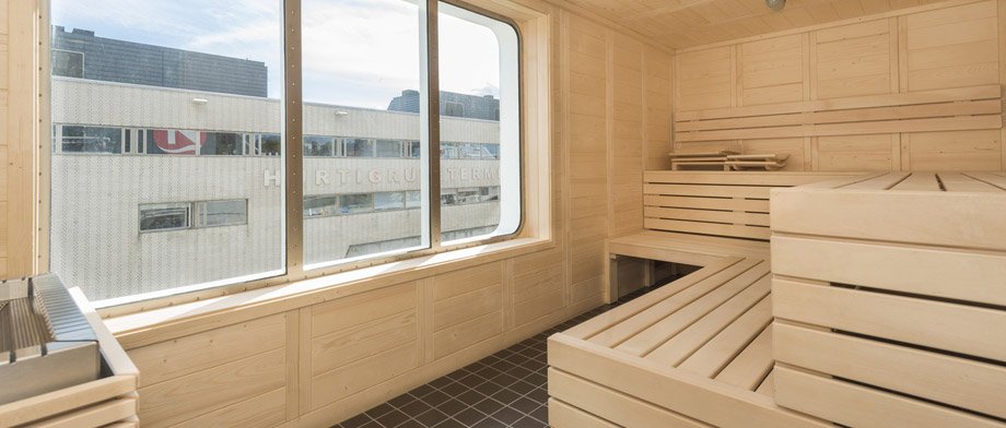 Sauna an Bord der MS Spitsbergen