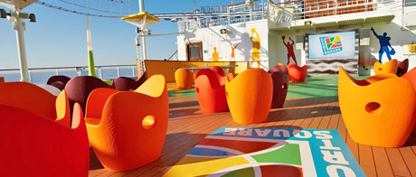 SportsSquare auf der Carnival Sunrise