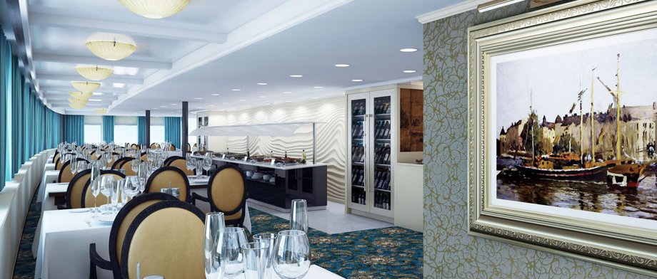 Elegantes Bordrestaurant der Excellence Katharina