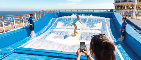 Flowrider an Bord der Harmony of the Seas